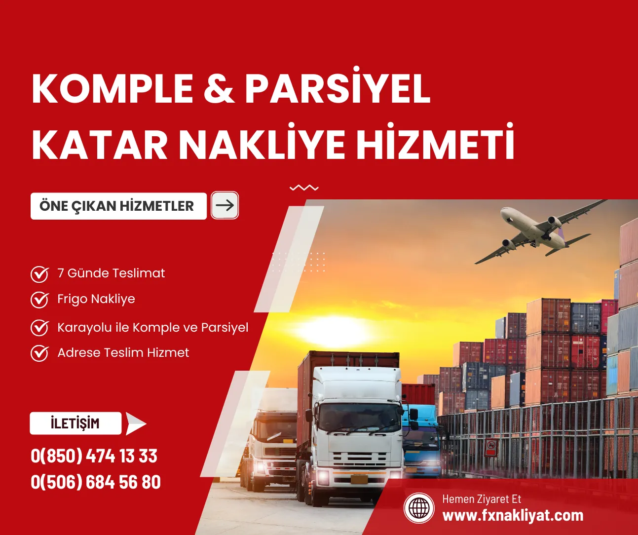 FXNAK Katar komple tır ve parsiyel nakliye hizmeti